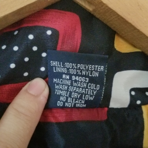 Vintage Spirit First Art Deco Windbreaker 90s Track Style Size Large - Picture 6 of 9